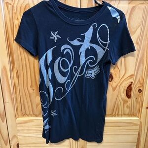 Black and silver Fox T-shirt